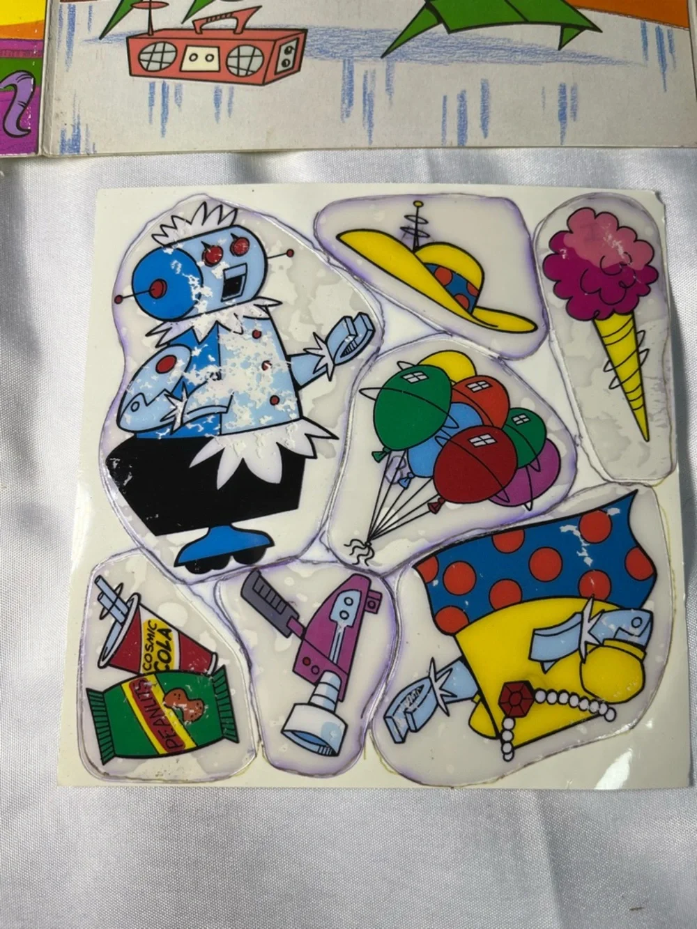 Vintage 1992 Denny’s Jetsons I Need Space Rosie Book Crayon Game Stickers Unused